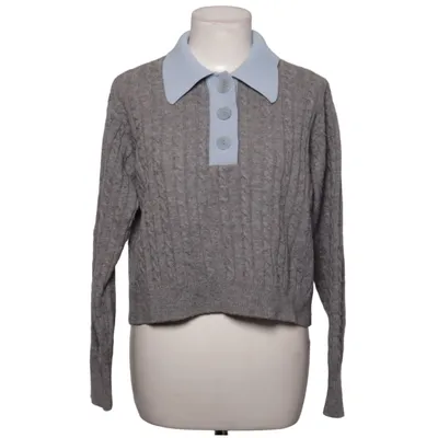 Sweater (Gray, Blue) from Sandro Cashmere, Polyamide, Viscose, Wool