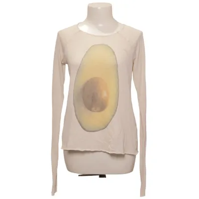 Långärmad t-shirt (Vit, Flerfärgad) från Wildfox Bomull, Elastan, Polyester