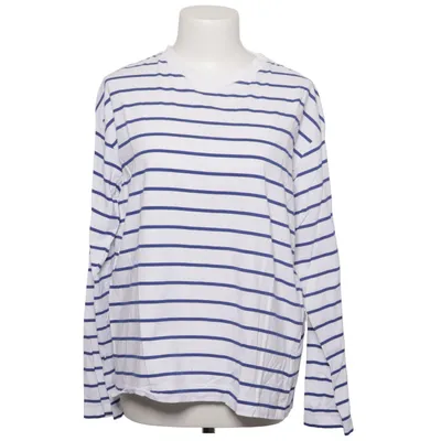 Long sleeve T-shirt (White, Blue) from Arket Cotton