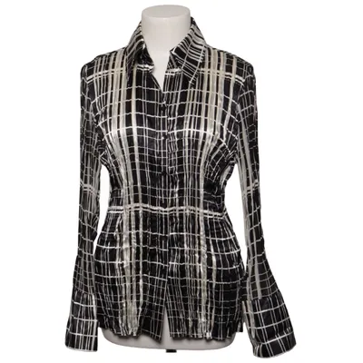 Skjorte (Sort, Hvid) fra Taifun Collection Polyester