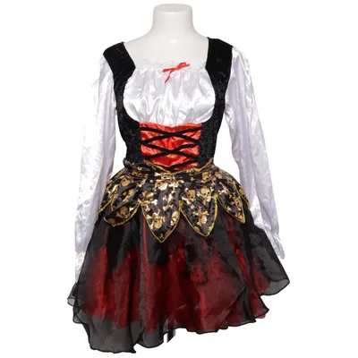 Maskeradkläder (Svart, Röd, Vit, Guldfärgad) Polyester