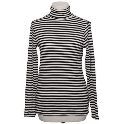 Polotröja (Svart, Vit) från Gina Bomull, Elastan, Modal