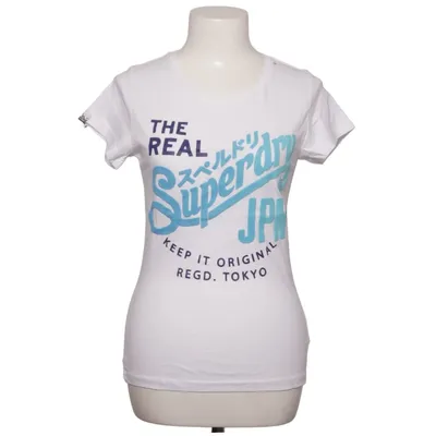 T-shirt (Vit, Blå) från Superdry Vintage Bomull