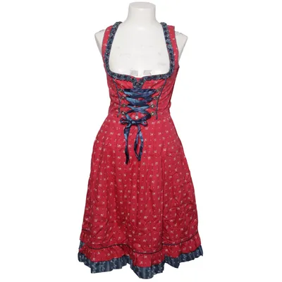 Dirndl (Röd, Vit, Blå) från Wiesnkönig Bomull