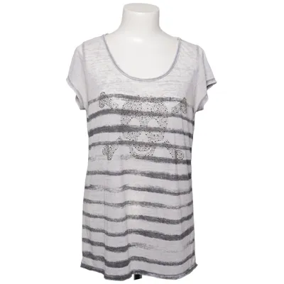 T-shirt (Gray, White) from Bloom Cotton, Polyester