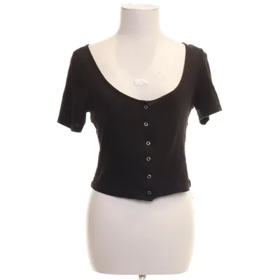 Crop top (Sort) fra Weekday Bomuld, Elastan, Modal