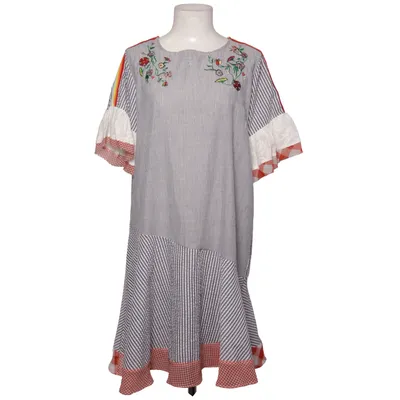 Klänning (Vit, Blå, Flerfärgad)