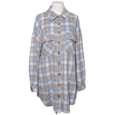 Flannel shirt (Blue, Brown, White, Multicolored) from Missguided Plus Polyester