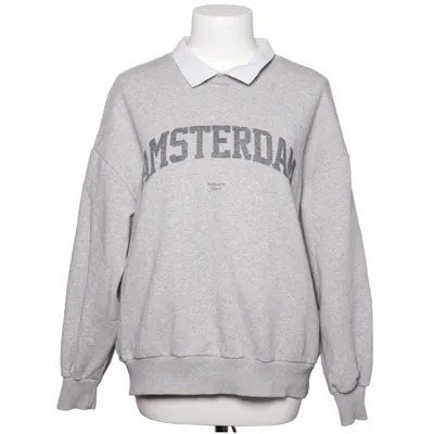 Collegetröja (Grå, Vit) från 10 Days Elastan, Ekologisk bomull, Polyester