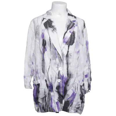 Blazer (Hvid, Lilla, Sort) fra Frank Walder Linned