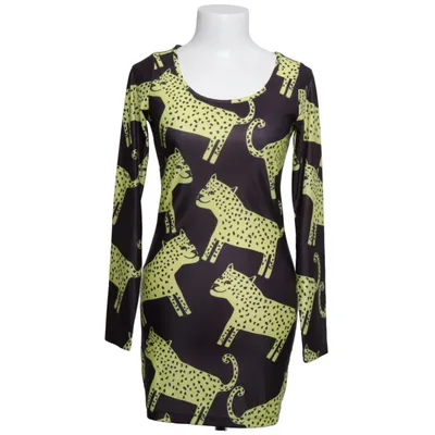 Kjole (Sort, Gul) fra Lazy Oaf Elastan, Polyester