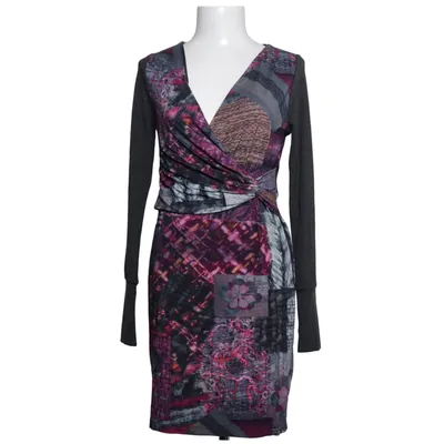 Dress (Gray, Multicolored) from Mandarin Elastane, Polyester, Viscose