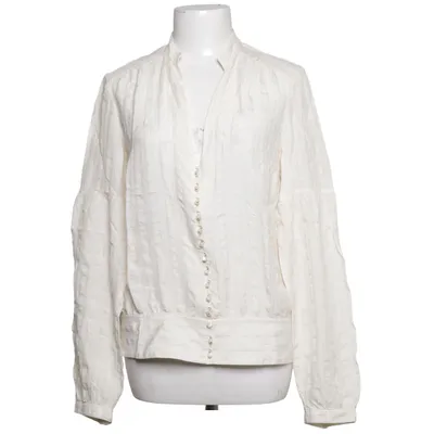 Blus (Vit) från Massimo Dutti Woman Metallfiber, Silke