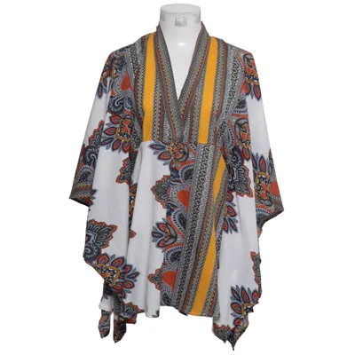 Kaftan (White, Multicolored) from Fullah Sugah Polyester