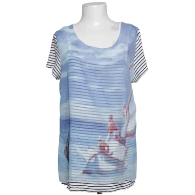 T-shirt (Wit, Blauw, Meerkleurig) van Lea H.