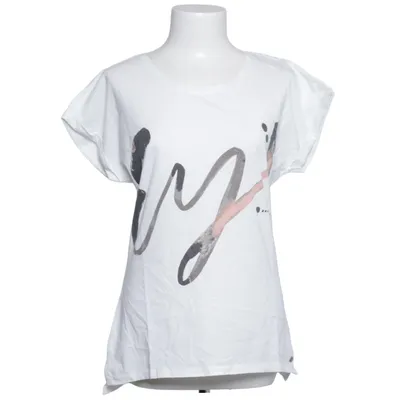 T-shirt (Hvid) fra Garcia Jeans Bomuld, Polyester