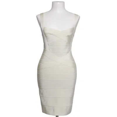 Cocktailjurk (Beige) van Belle Elastaan, Polyamide, Polyester