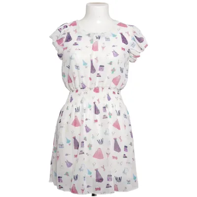 Dress (White, Multicolored) from Shikha London Polyester
