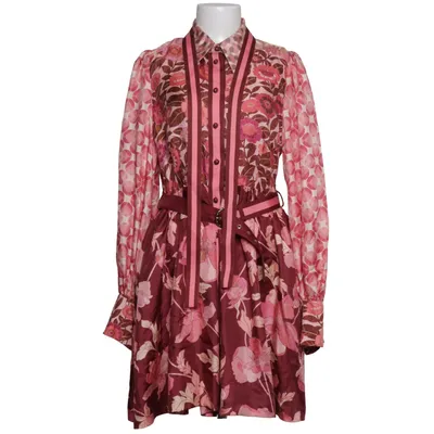 Dress (Pink, Red, Multicolored) from Zimmermann Polyester, Silk