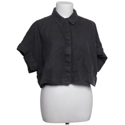 Kortärmad skjorta (Grå) från H&M Trend Bomull, Linne