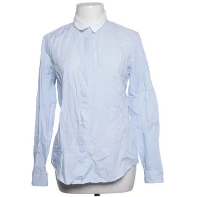 Skjorte (Blå, Hvid) fra Monoprix Femme Bomuld