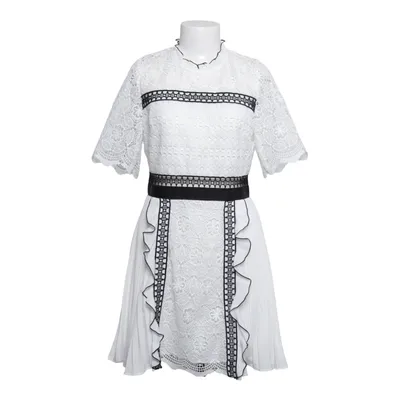 Kjole (Hvid, Sort) fra Self-Portrait Polyester, Viscose