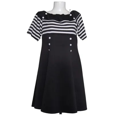 Jurk (Zwart, Wit) van Belsira Polyester