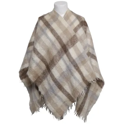 Poncho (Beige, Grå, Brun) fra James Pringle Weavers Mohair, Uld