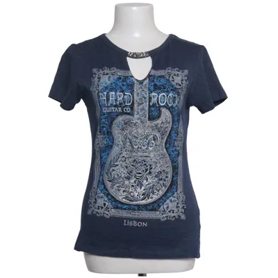 T-shirt (Blue) from Hard Rock Cotton, Polyester