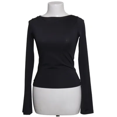 Langærmet t-shirt (Sort) fra Stradivarius Elastan, Polyester