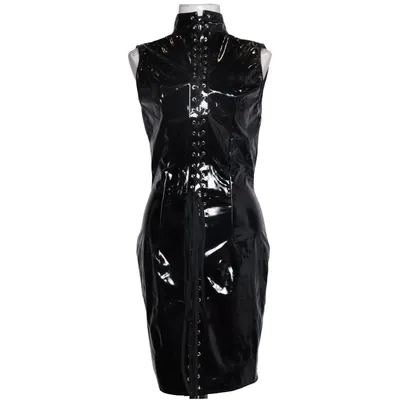 Dress (Black) from Black Level Polyester, Polyurethane