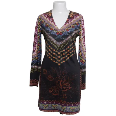 Dress (Black, Multicolored) from 101 Idees Elastane, Polyester