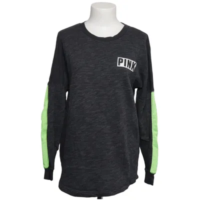 Sweatshirt (Gray, Green) from Pink Victoria's Secret Cotton, Polyester