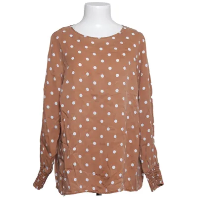 Blouse (Brown, White) from Essentials by Tchibo Lyocell