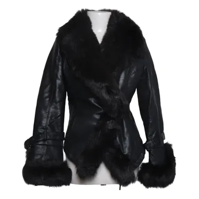 Shearlingjacka (Svart) från Chic & Jeune Polyester, Polyuretan