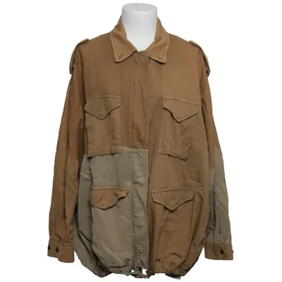 Jakke (Beige) fra Diesel Bomuld, Læder, Lyocell