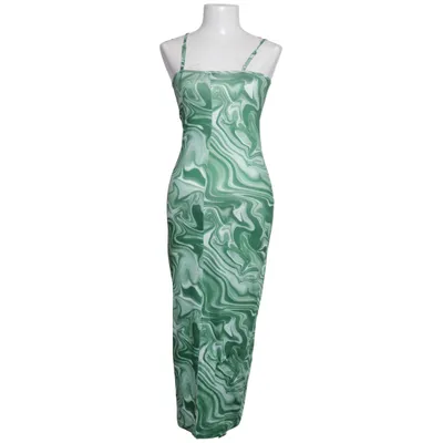 Dress (Green, White) from Shein Elastane, Polyester