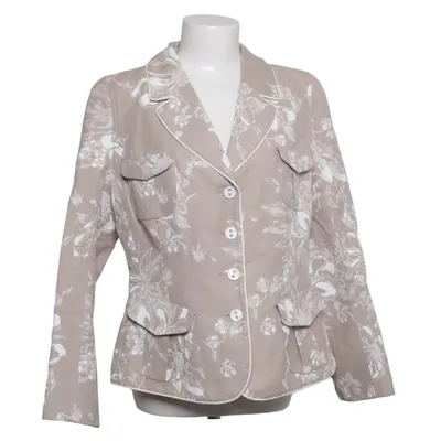 Blazer (Beige, White) from Renzo Linen