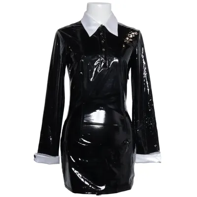 Shirt dress (Black, White) from Iefiel