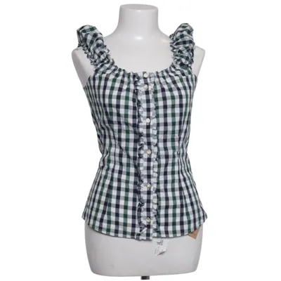Dirndl blouse (Green, Blue, White) from Almsach Cotton