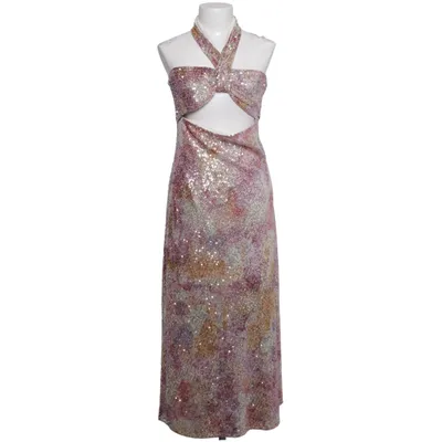 Aftenkjole (Pink, Guld, Flerfarvet) fra Zara Elastan, Polyester