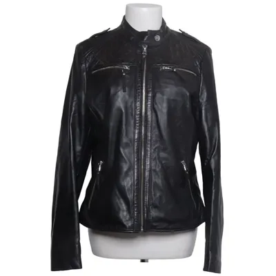 Leather jacket (Black) from Arma Leather, Polyester