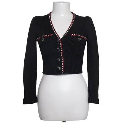 Cardigan (Black, Multicolored) from Self-Portrait Cotton, Elastane, Metallic fiber, Polyamide, Polyester