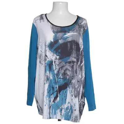 Langarmshirt (Blau, Schwarz, Weiß) von Gina Laura Collection Baumwolle, Elasthan, Polyester