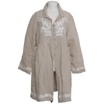 Shirt dress (Beige, White) from JDL clothing Linen