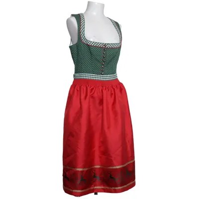 Dirndl (Grön, Röd, Vit, Flerfärgad) från Country Line Bomull, Polyester
