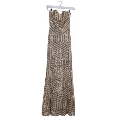 Aftenkjole (Guld, Beige) fra TFNC London Elastan, Polyester