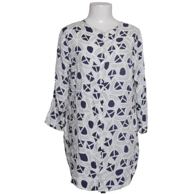 Blouse (Wit, Blauw) van Clarina Collection Viscose