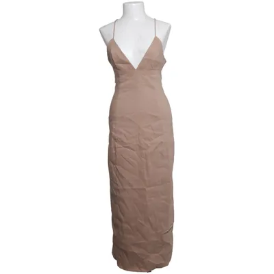 Maxi dress (Beige) from Zara Elastane, Linen, Polyamide, Viscose