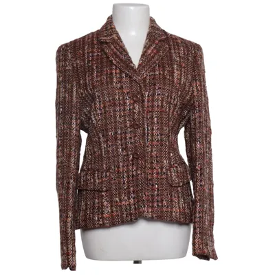 Blazer (Brun, Flerfarvet) fra DinoModa Bomuld, Polyamid, Polyester, Viscose, Uld